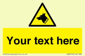 Custom Warning: Guard dog